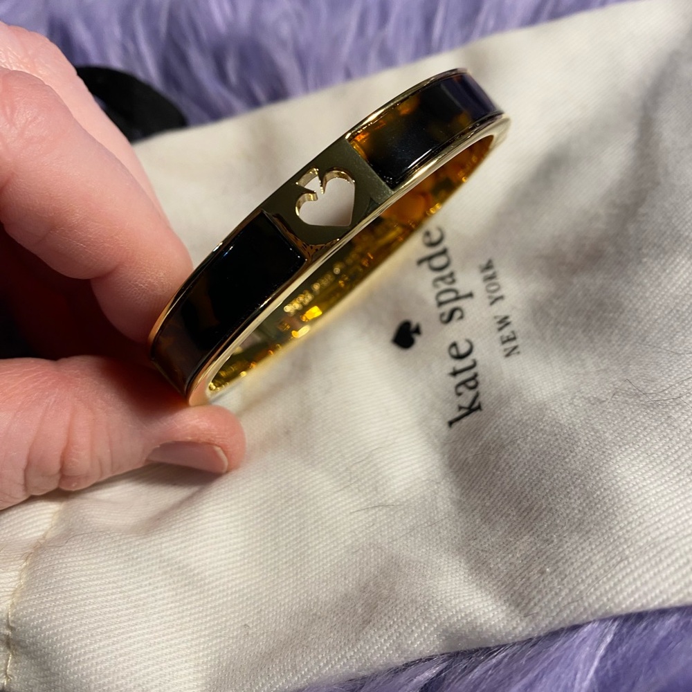 Kate Spade Tortoise Shell and Gold Bangle